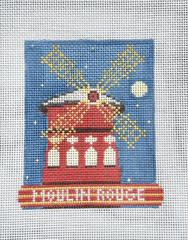 stitch style Moulin Rouge needlepoint canvas