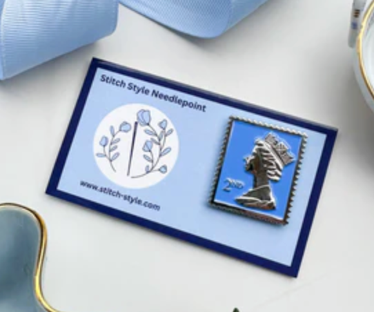 stitch style Queen Stamp Needleminder