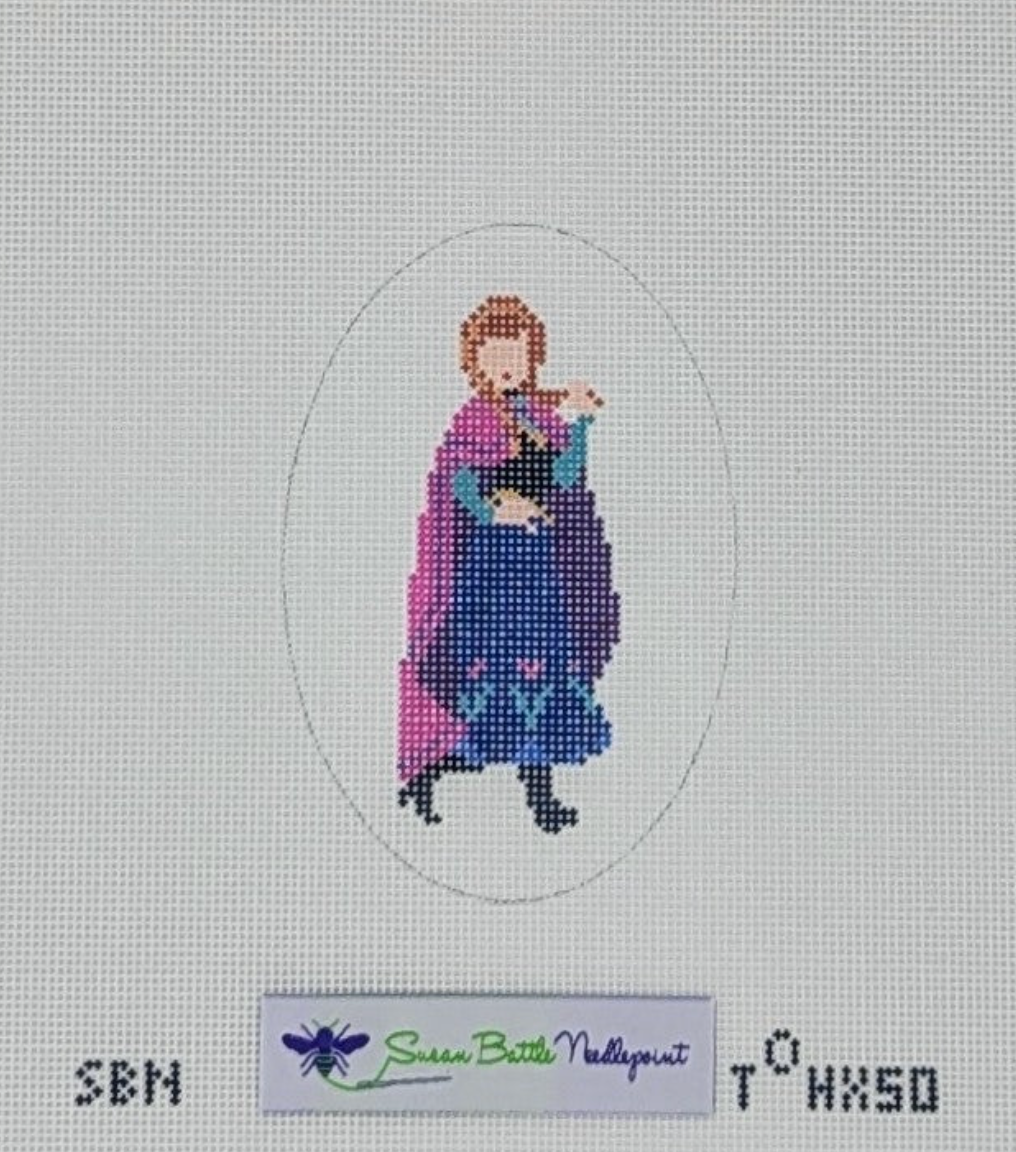 susan battle Anna Princess Series needlepoint canvas