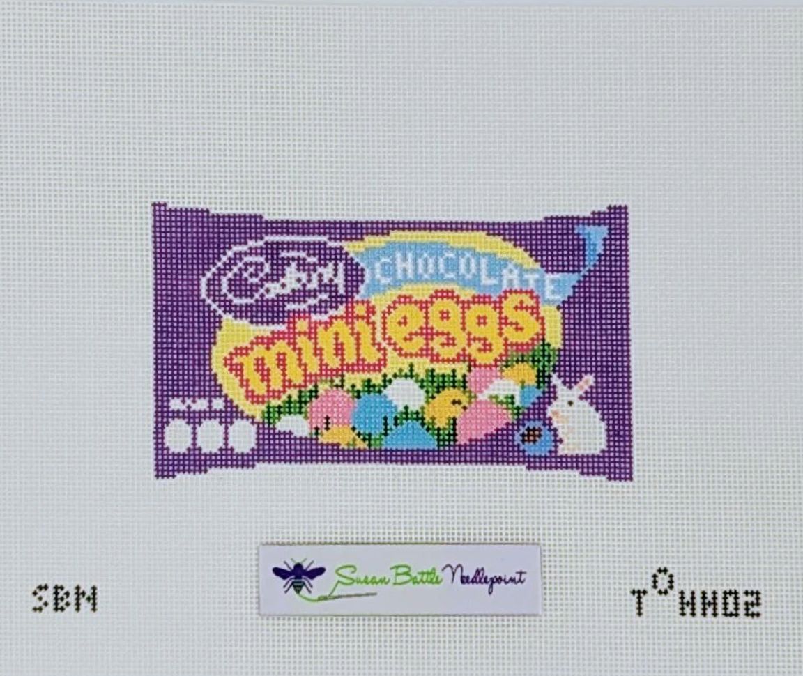 susan battle Cadbury Mini Eggs needlepoint canvas