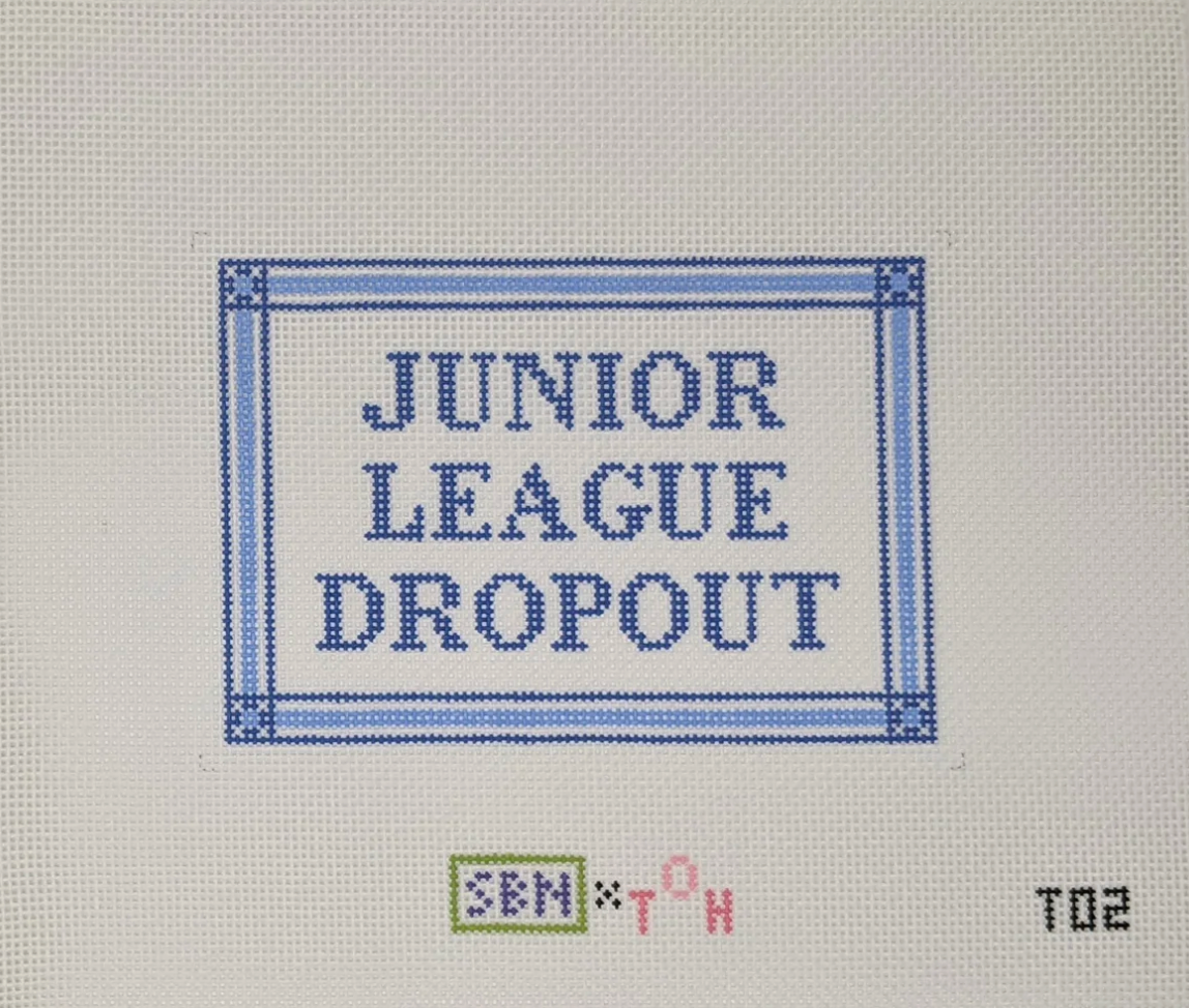 susan battle Junior League Dropout Tray Insert needlepoint canvas
