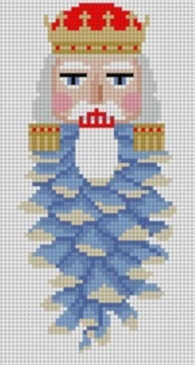 susan roberts Pinecone Nutcracker needlepoint canvas