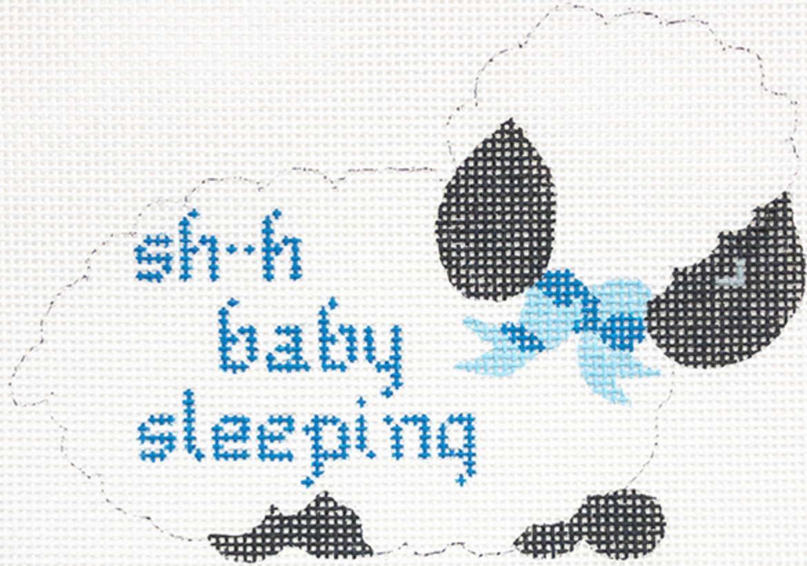 the collection Lamb Baby Sleeping Sign needlepoint canvas