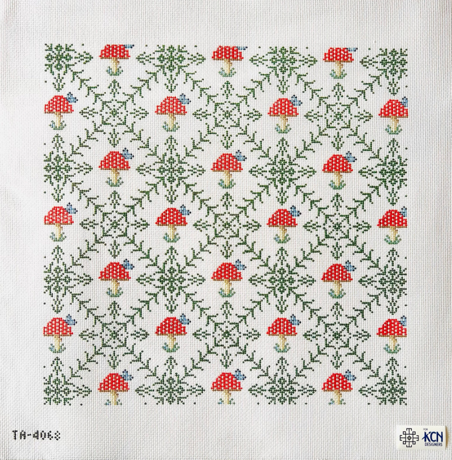 thorn alexander Fly Agaric Kismet Mushrooms needlepoint Canvas