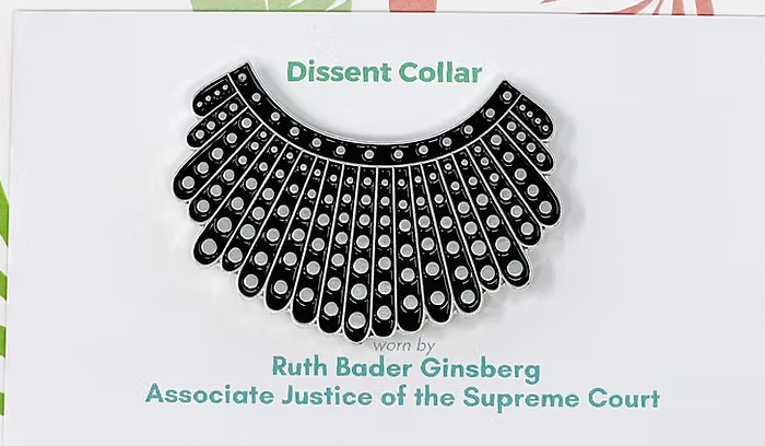 victoria whitson RBG Dissent Collar needleminder