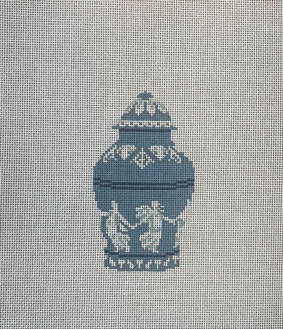 wedgewood ginger jar needlepoint canvas
