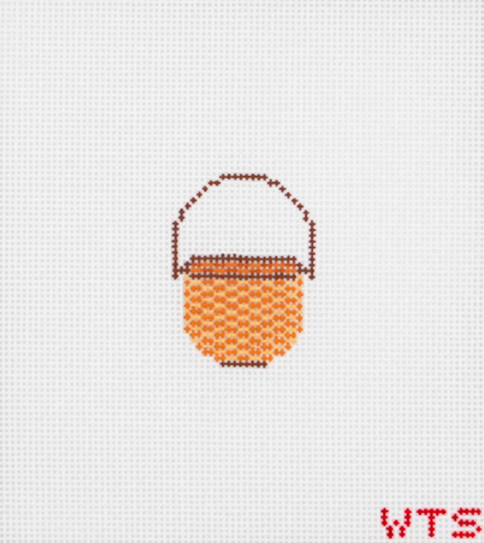 whats the stitch Mini Nantucket Basket needlepoint canvas