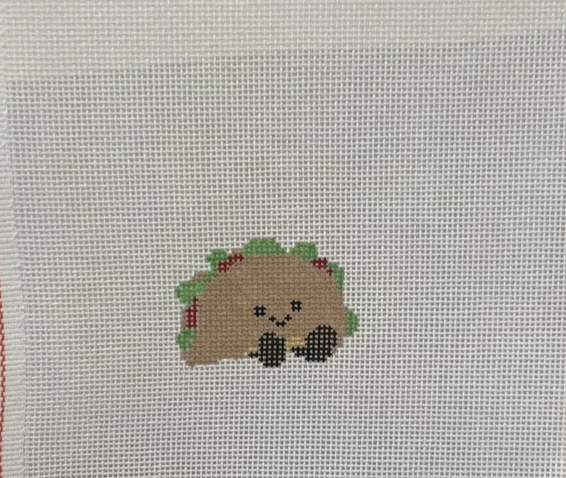 whats the stitch Mini Taco needlepoint canvas