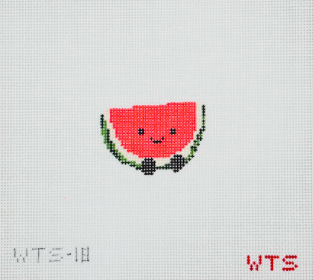 whats the stitch Mini Watermelon needlepoint canvas