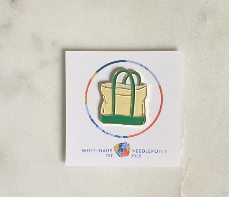 wheelhaus Green Tote Needle Minder