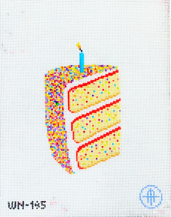 wheelhaus Its Sprinkles Celebration Cake needlepoint canvas