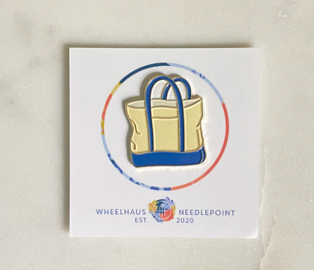 wheelhaus Navy Tote Needle Minder