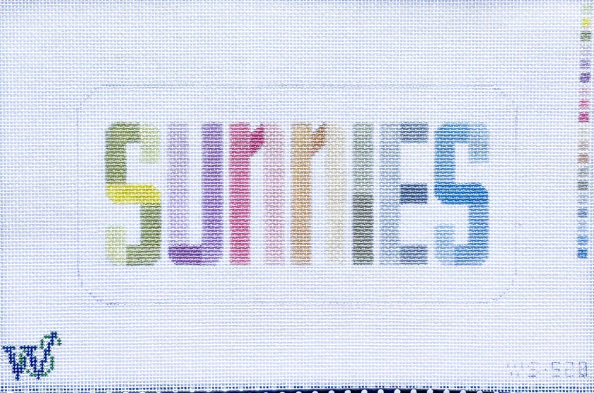 wipstitch Sunnies Case Neutrals needlepoint canvas