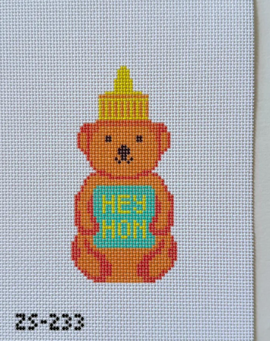 ziggy stitches Hey Hon Printed Canvas needlepoint canvas