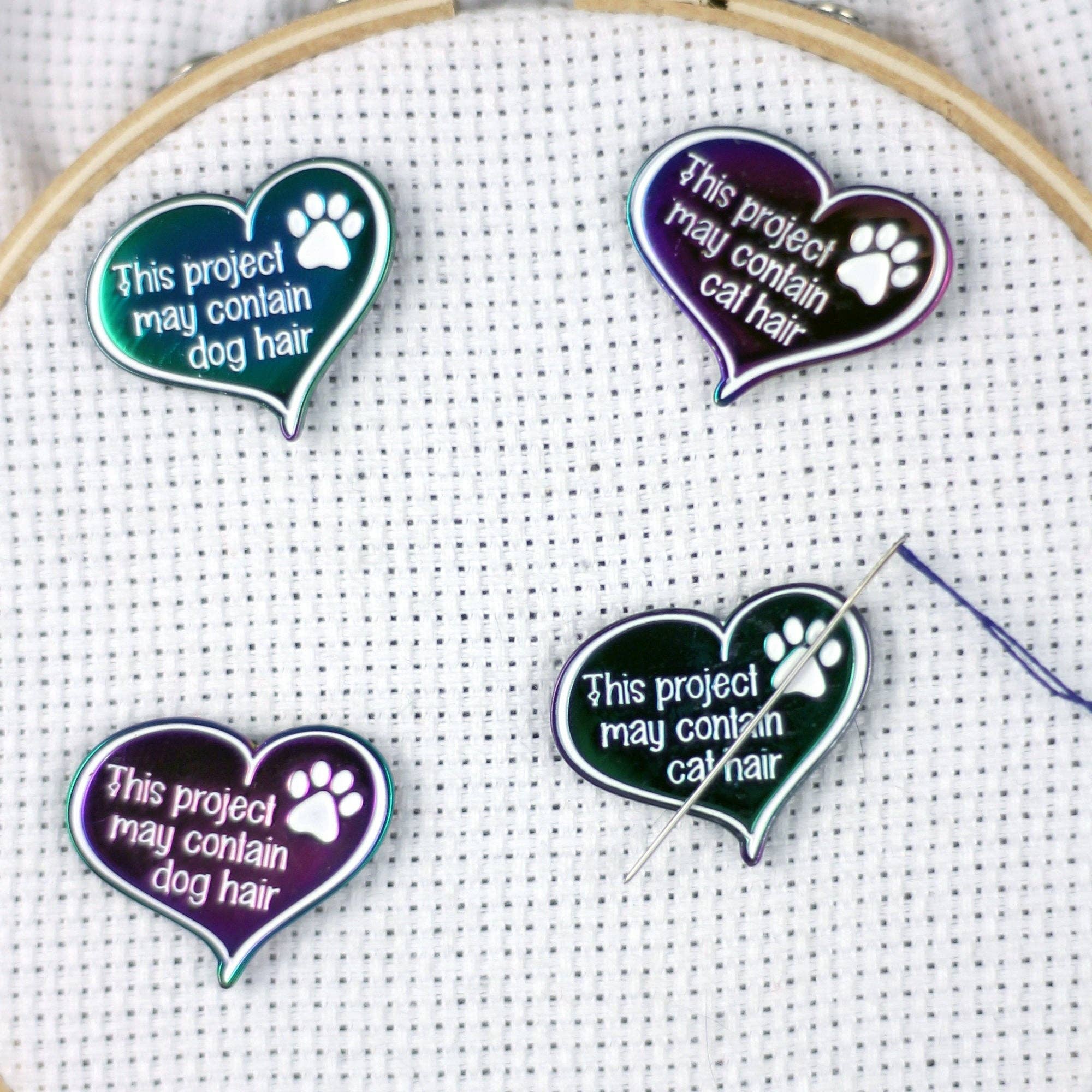 This Project May Contain Cat Hair Needle Minder