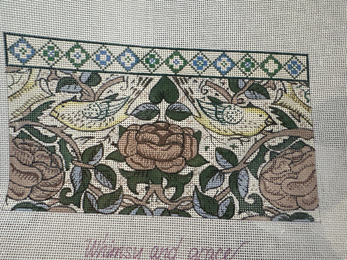 Wm's Bird and Roses Needle Case