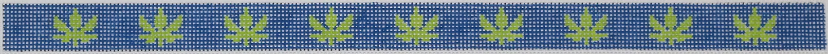 Sunglass Strap – Green Weed Leaves on Navy
