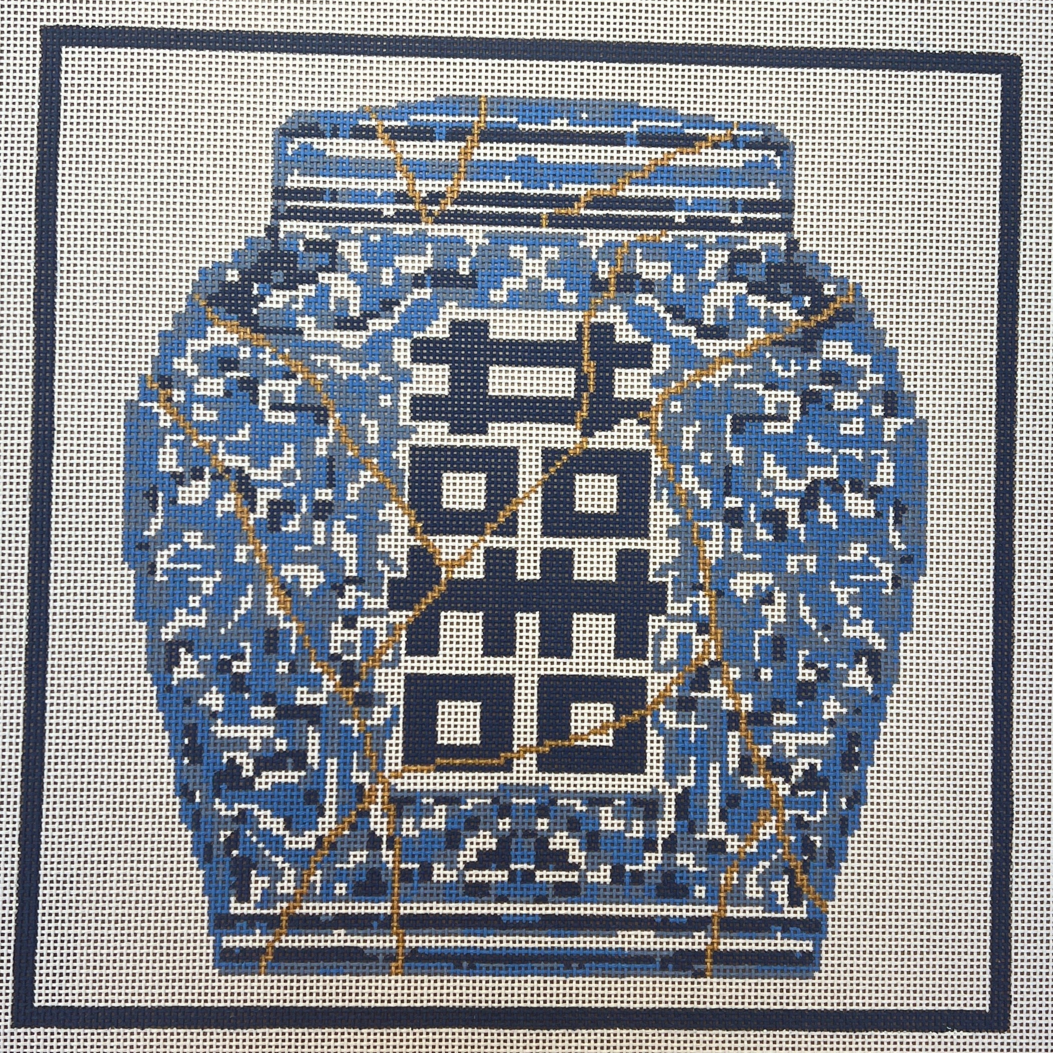 Kintsugi Ginger Jar Pillow