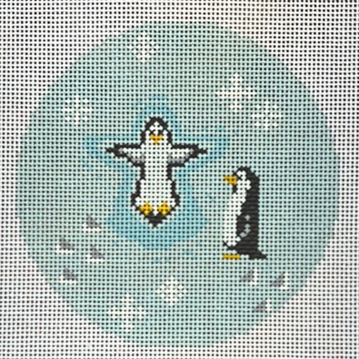 Penguins in the Snow