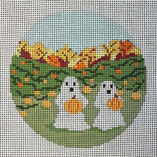 Ghosts Picking Pumpkins