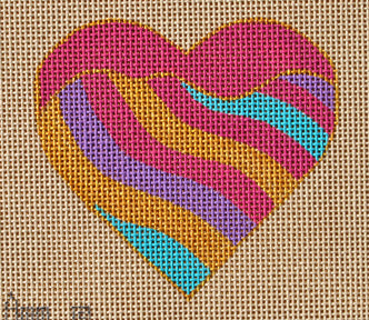 Ann Winn: Swirl Heart - stitchguide available