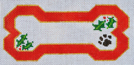BP Designs: Red Bone Ornament - stitchguide available