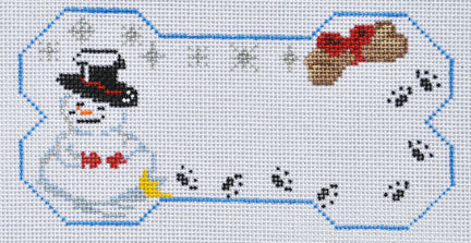 BP Designs: Snowman Dog Bone Ornament