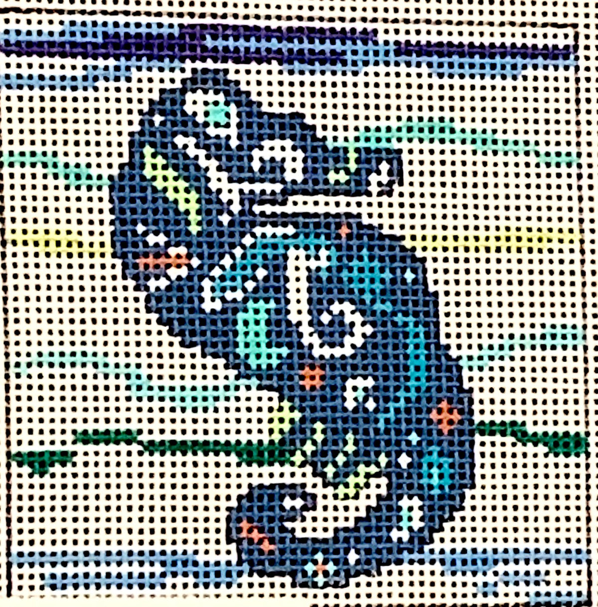 BP Designs: Seahorse on 13 Mesh