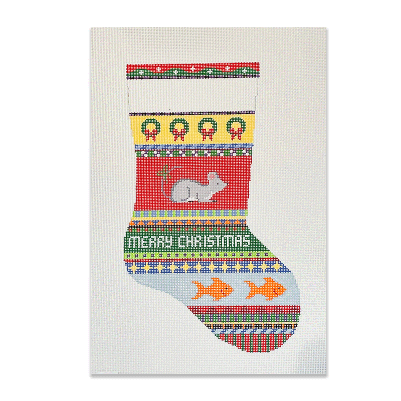 Bold Stripe Cat Stocking