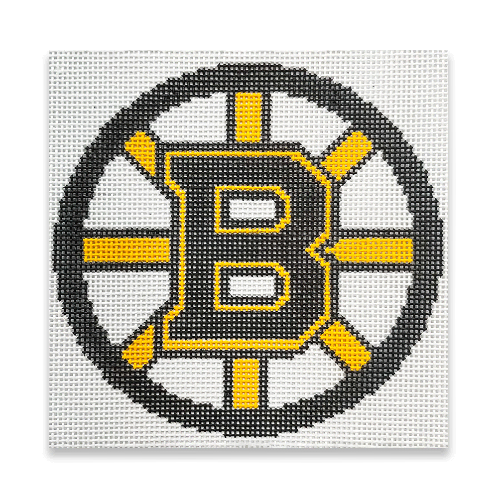 Boston Bruins Logo Ornament needlepoint canvas