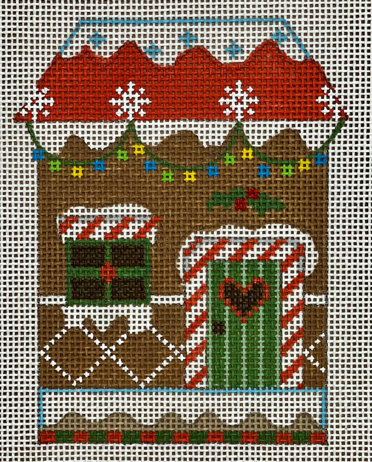 Cheryl Huckaby: Gingerbread House 2 - stitchguide available