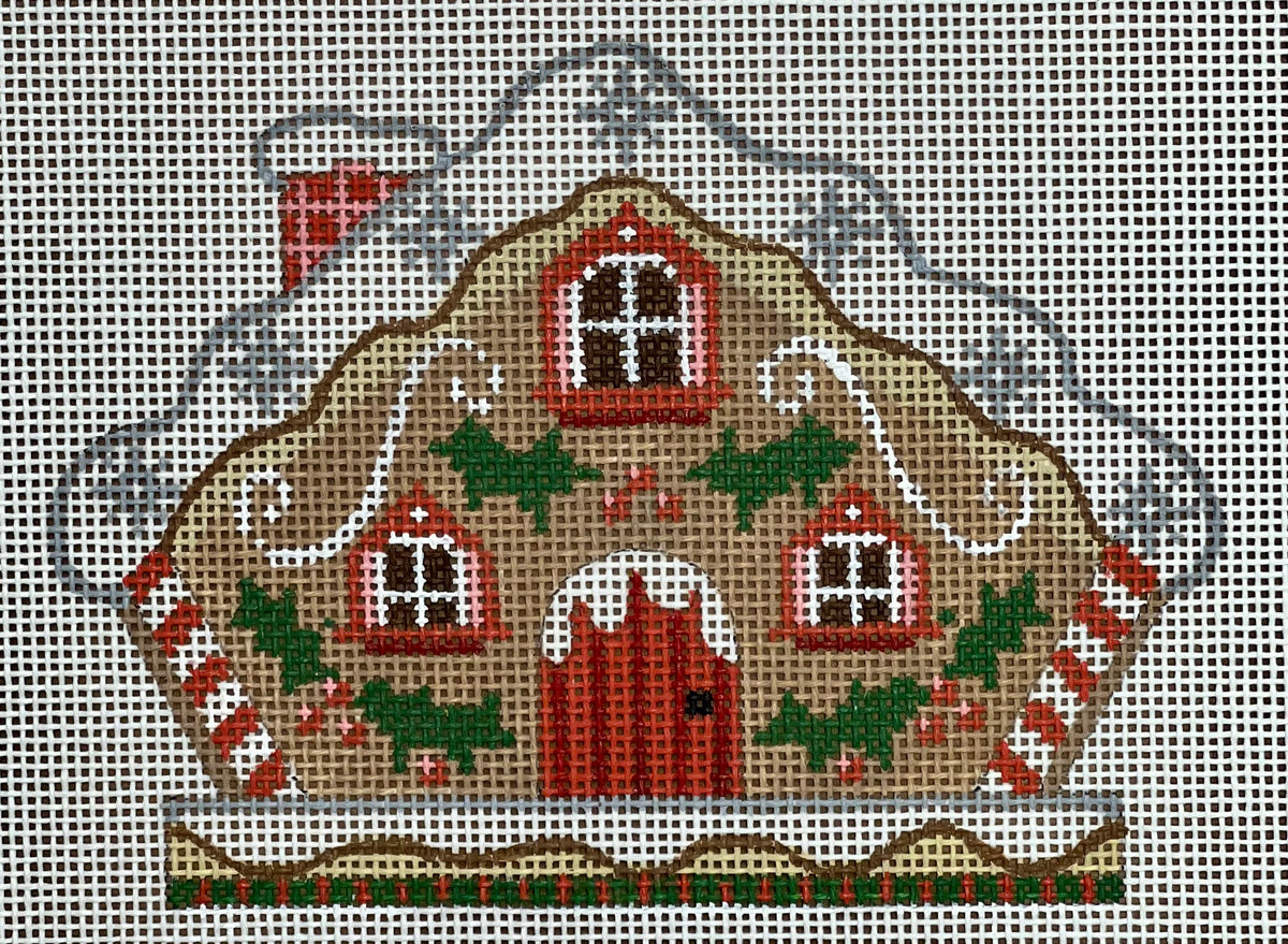 Cheryl Huckaby: Gingerbread House 6 - stitchguide available