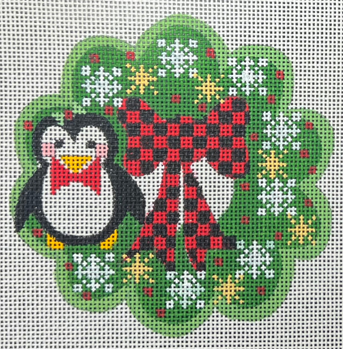 Cheryl Huckaby: Wreath Ornament - Penguin