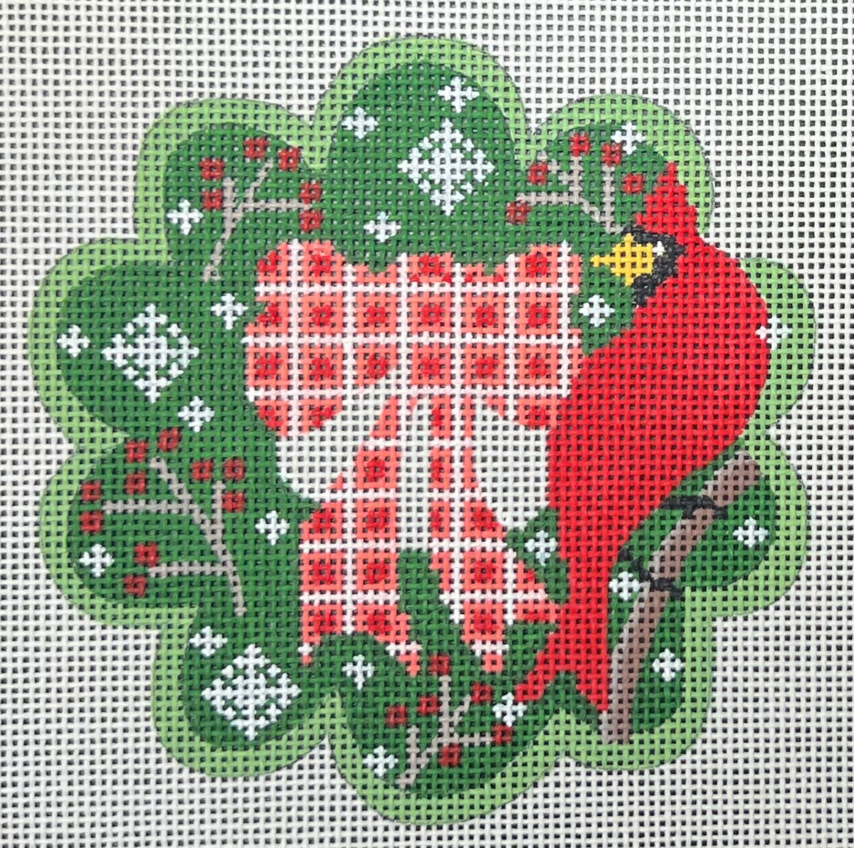 Cheryl Huckaby: Wreath Ornament - Cardinal