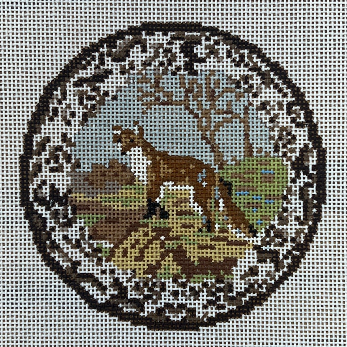 Transferware Fox Plate