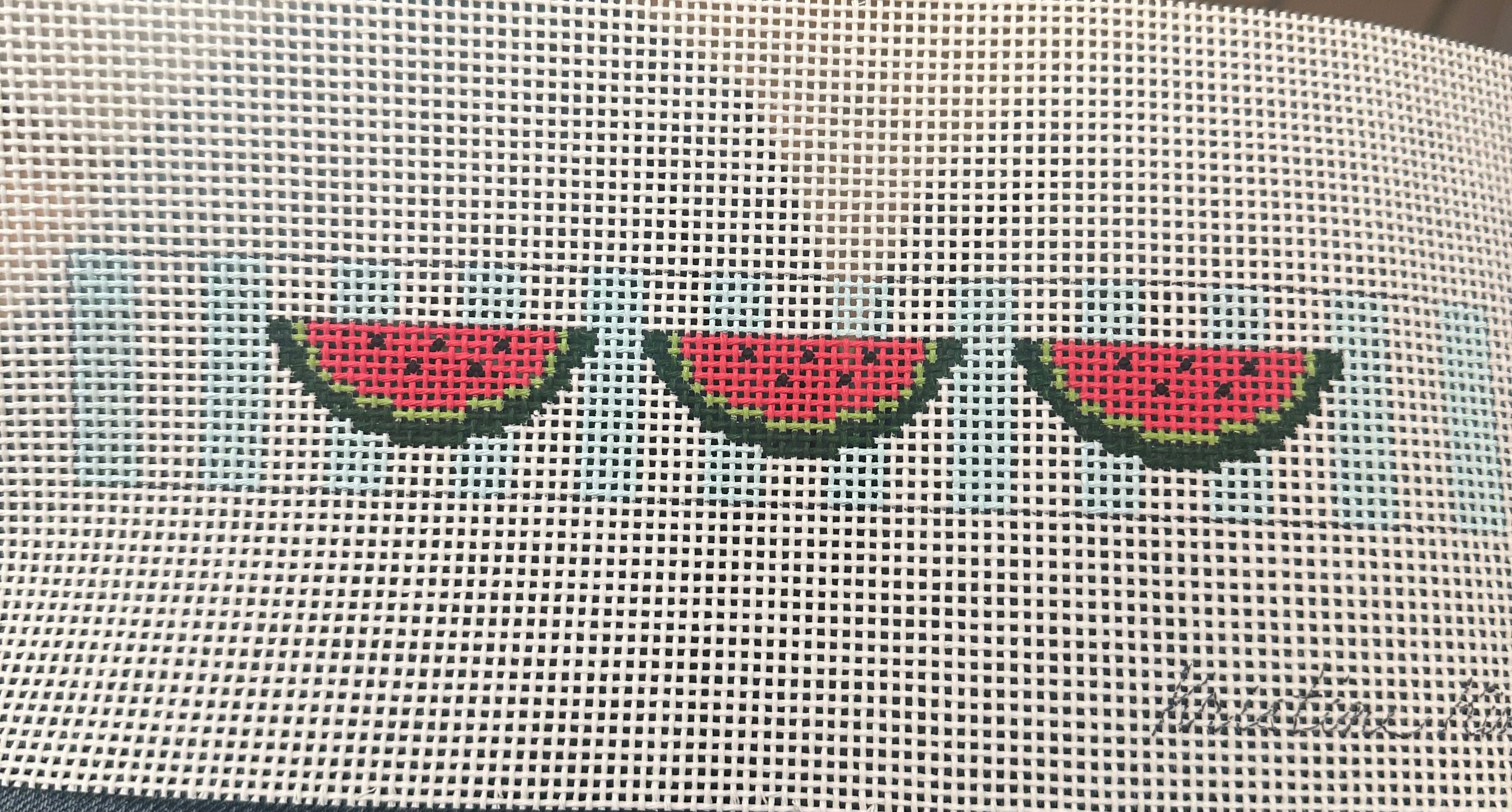 Watermelons on Blue 13 MESH Key Fob