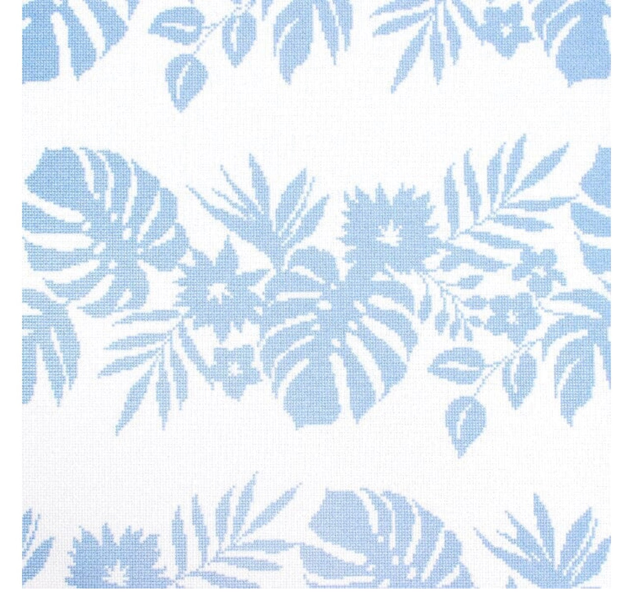 NTG KB277 - Hibiscus Pillow - Blue on White