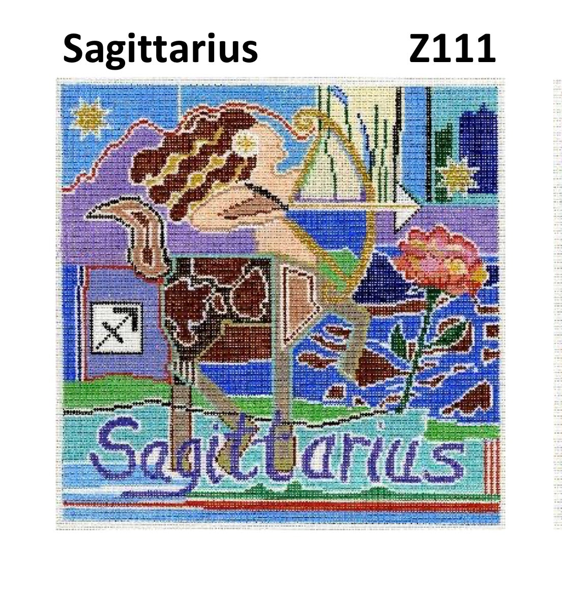 Z111 - Sagittarius Zodiac Square