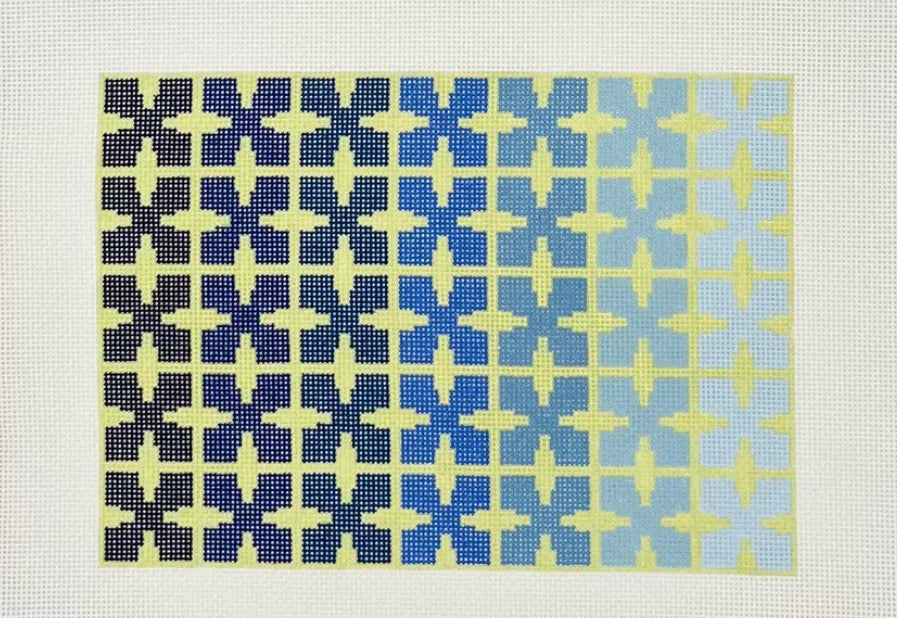 Geo Floral (blue/green)