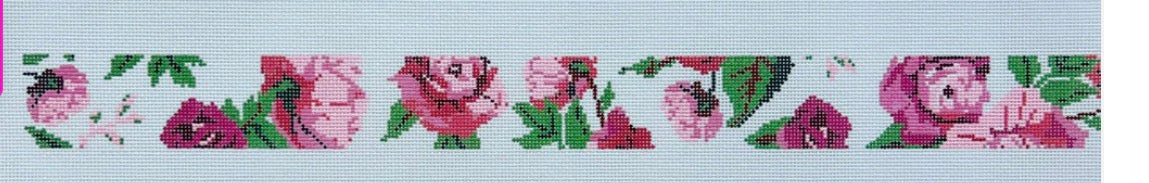 Purse strap - roses
