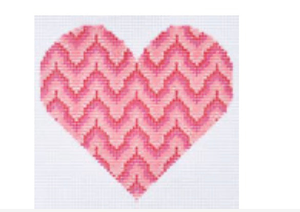 Tanya Mertel: (Pink Bargello Heart)