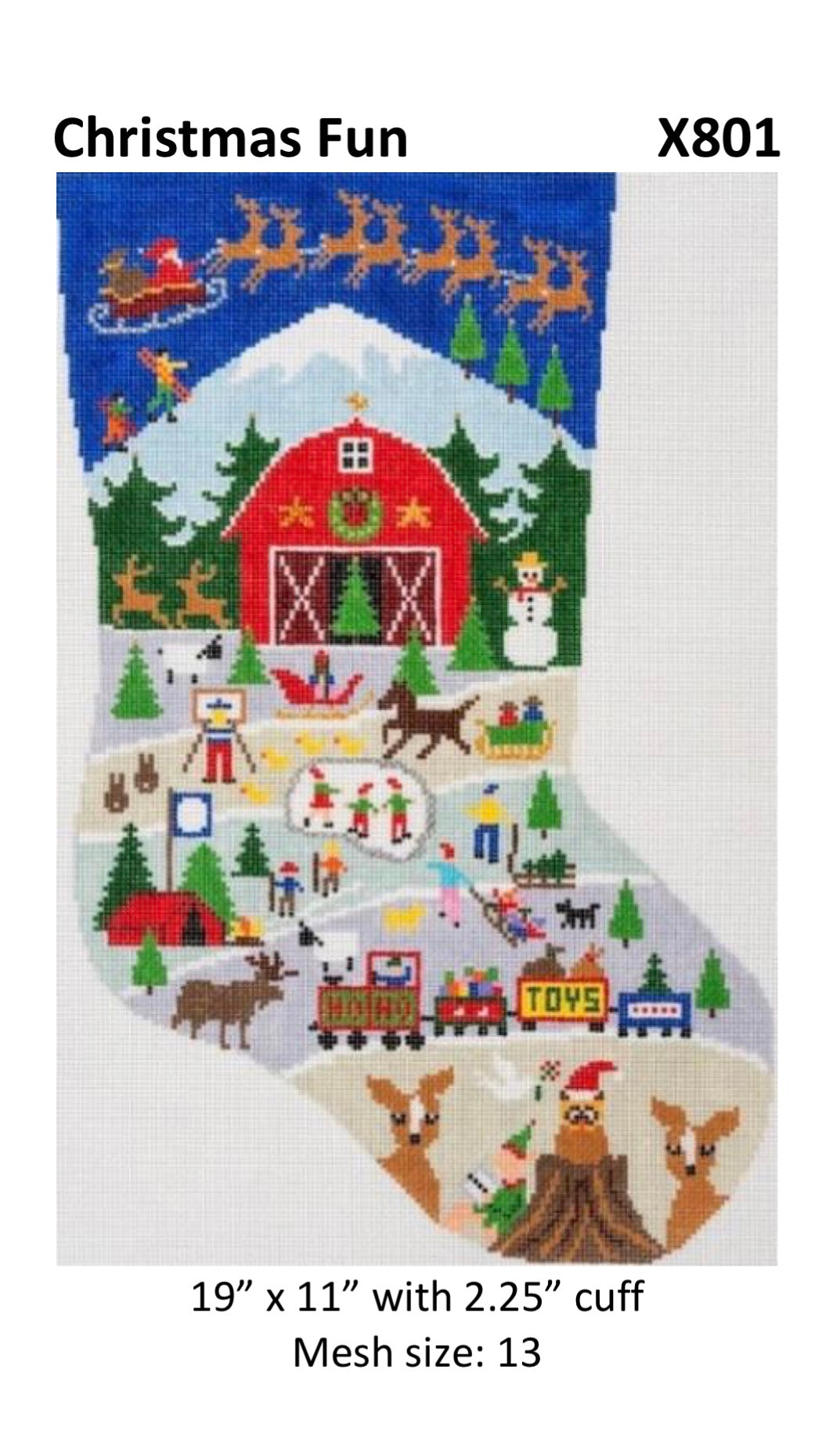 X801 - Xmas Fun Stocking