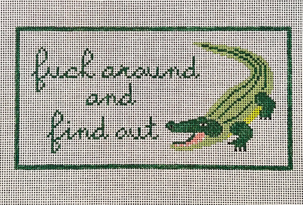 Jessica tongel f around and find out needlepoint canvas