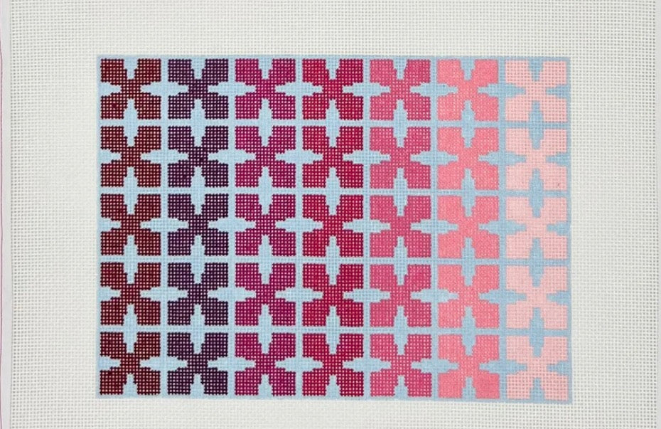 Geo Floral (pink/blue)
