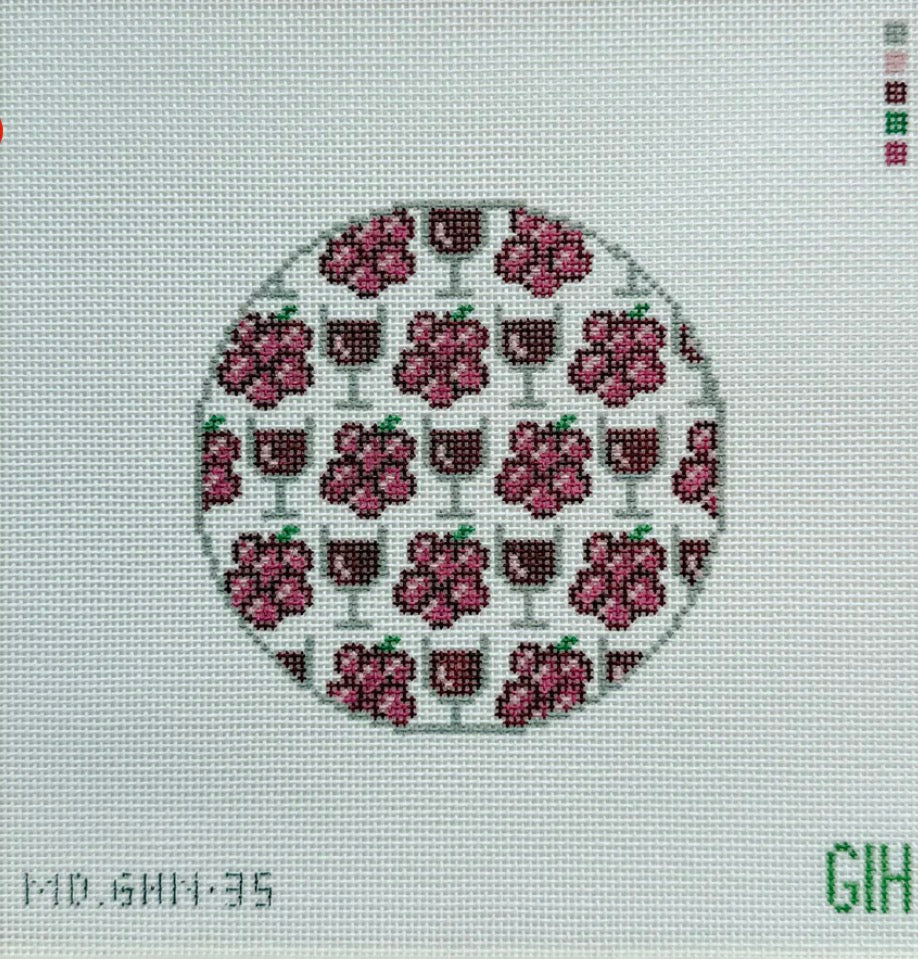 Wine Round Coaster