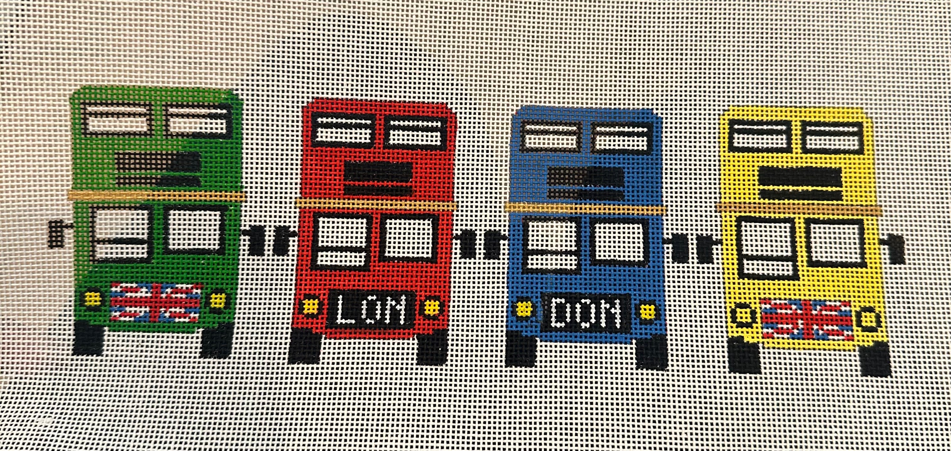 London Double Decker Colorful Buses