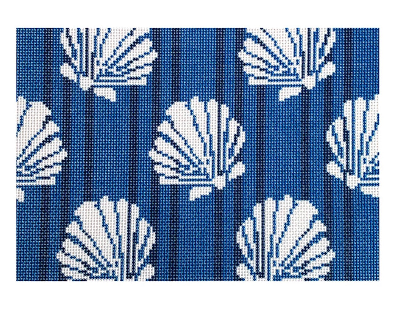 NTG TS098 - Shells/Stripes Clutch/Navy