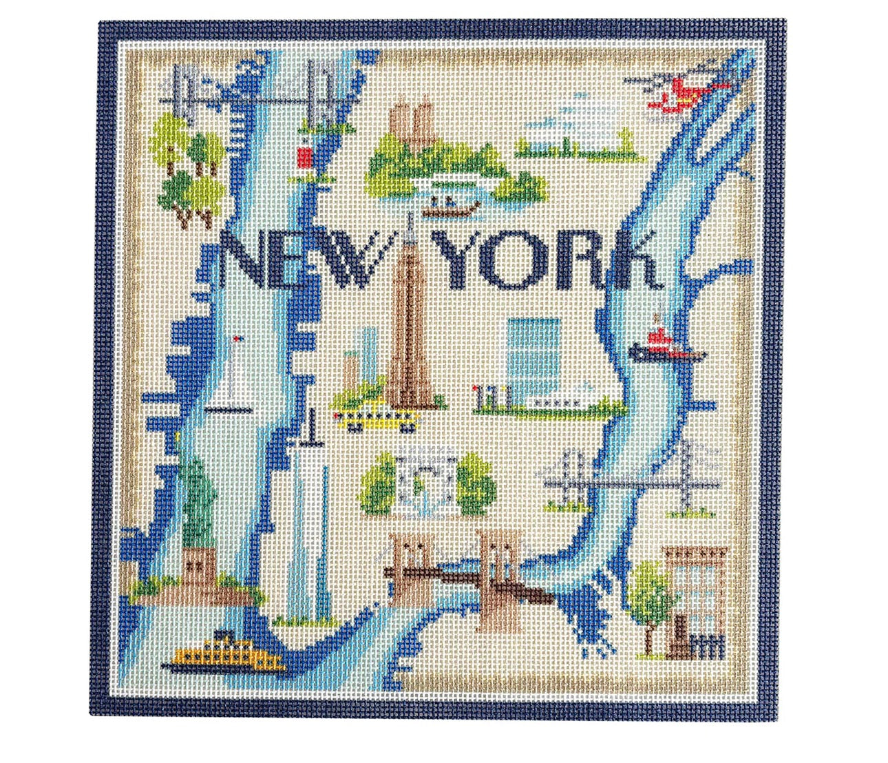 NTG KB236 - New York Map - 18 Ct