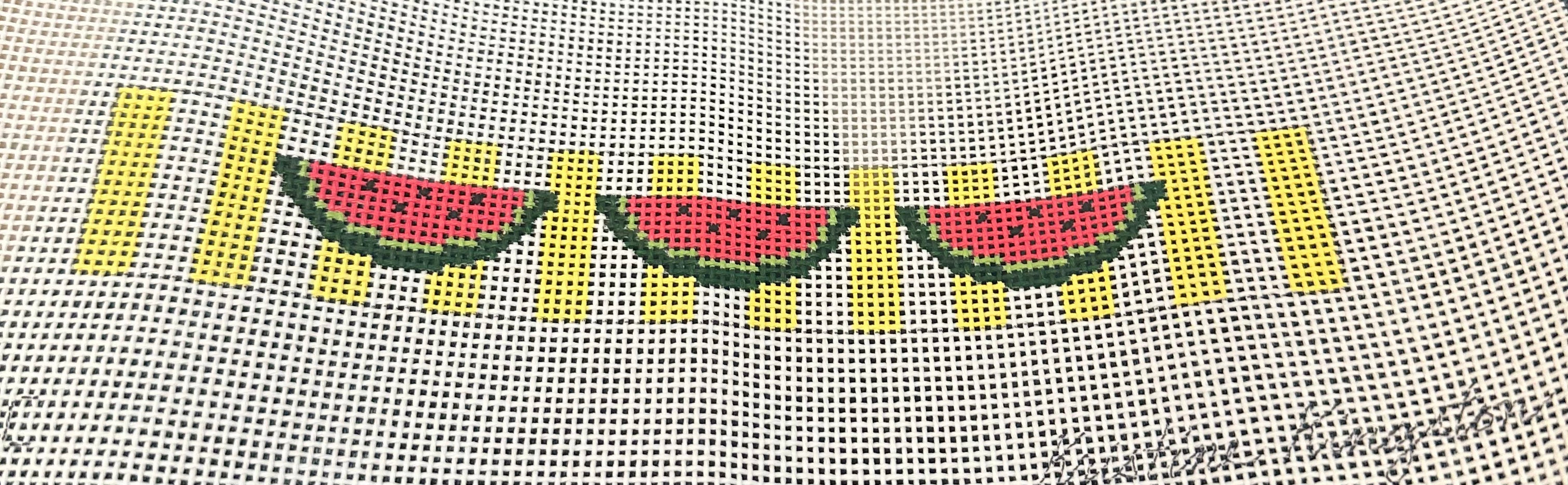 Watermelons on Yellow 13 MESH Key Fob