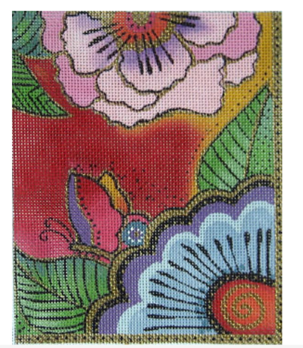Laurel Burch:LB-92 (Butterfly Flower - stitchguide available)